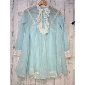 VTG Van Raalte Dupont Nylon Pignoir Set Sz. Petite